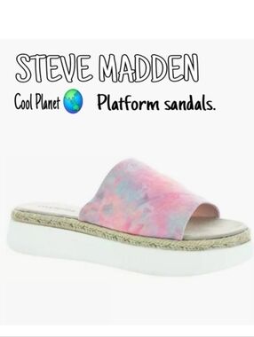 NEW Cool Planet by Steve Madden Womens Juniperr Slide Sandals 8